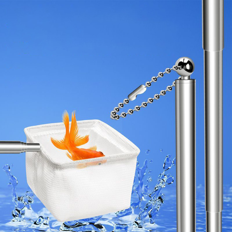 Aquarium Fish Trap - (BF06) ตาข่ายดักปลาสำหรับตู้ปลา สแตนเลส แบบยืดหดได้ ตาข่ายดักกุ้งขนาดเล็ก อุปกรณ์เสริมสำหรับตู้ปลา