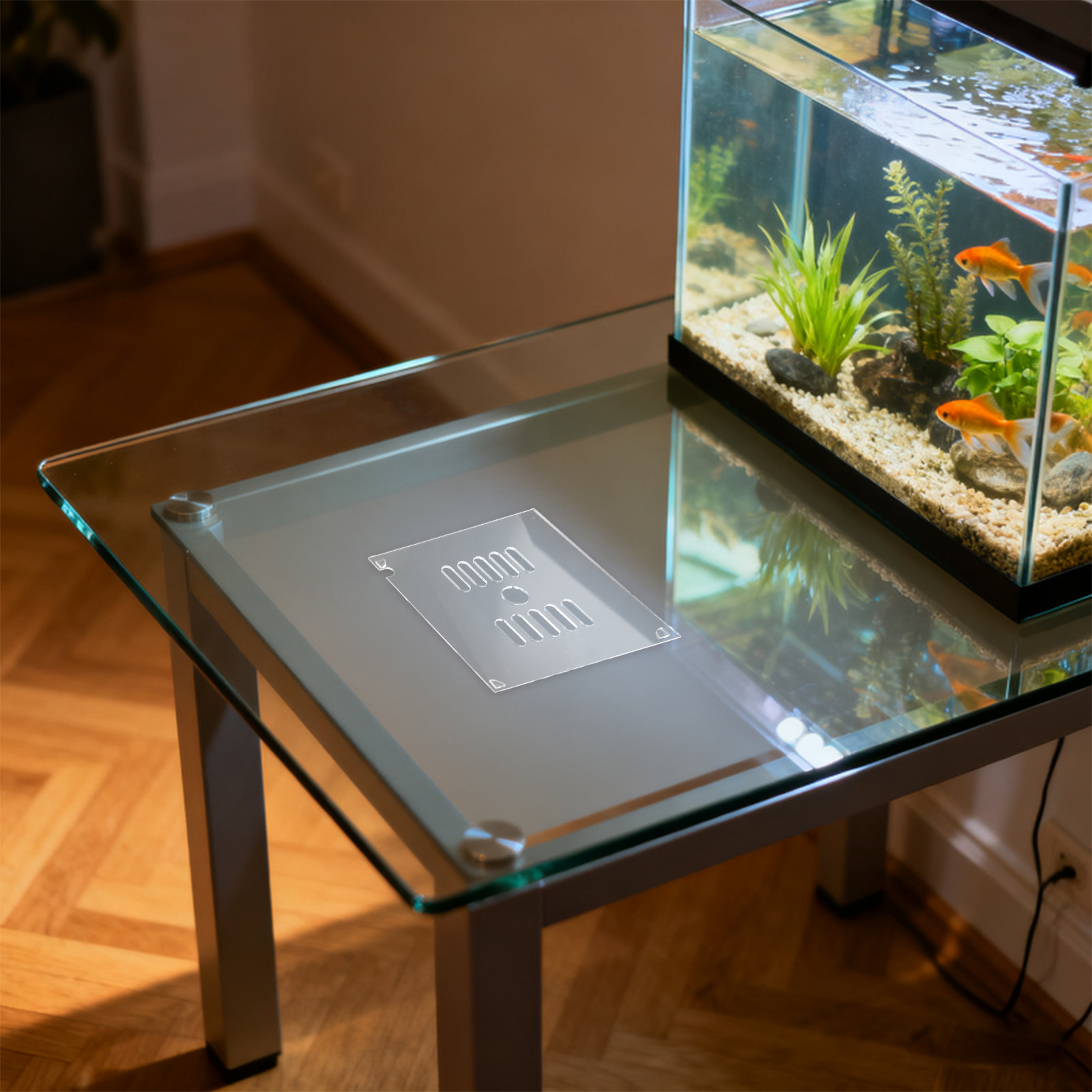 Aquarium Fish Escape - ฝาปิดตู้ปลาอะคริลิกทรงกลมขนาด 15 ซม. 2 ชิ้น ป้องกันปลากระโดด