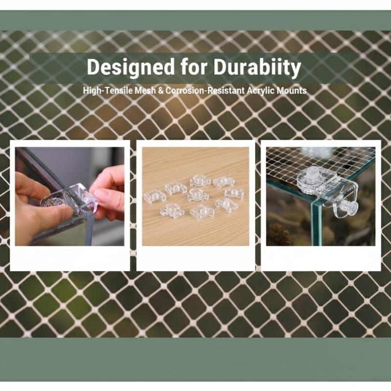 Aquarium Fish Trap - ตาข่ายกันปลากระโดด 1 ชิ้น สำหรับตู้ปลา ตาข่ายคลุมระเบียงสำหรับสัตว์เลี้ยง อุปกรณ์
