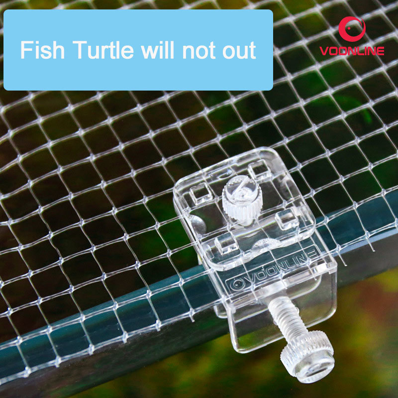 Aquarium Fish Escape - ตาข่ายกันกระโดดตู้ปลาตู้ปลาตู้ปลาแบบสดอุปกรณ์ตาข่ายกรองภายนอกที่จับกุ้งล้น
