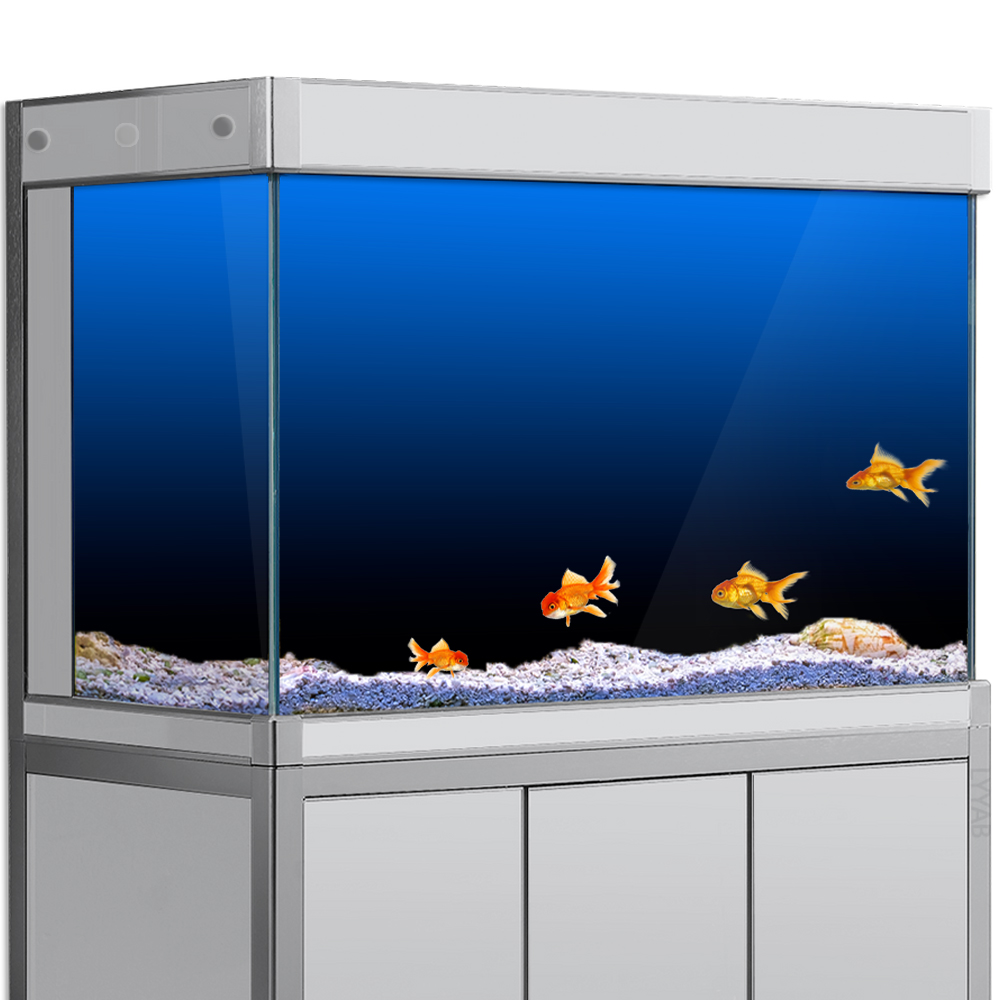 Aquarium Fish Background - ตู้ปลาพื้นหลังสติกเกอร์สีดําสีเขียวสีฟ้าGradient Simpleการพิมพ์วอลล์เปเปอร์Aquariumฉากหลังตกแต่งPVC