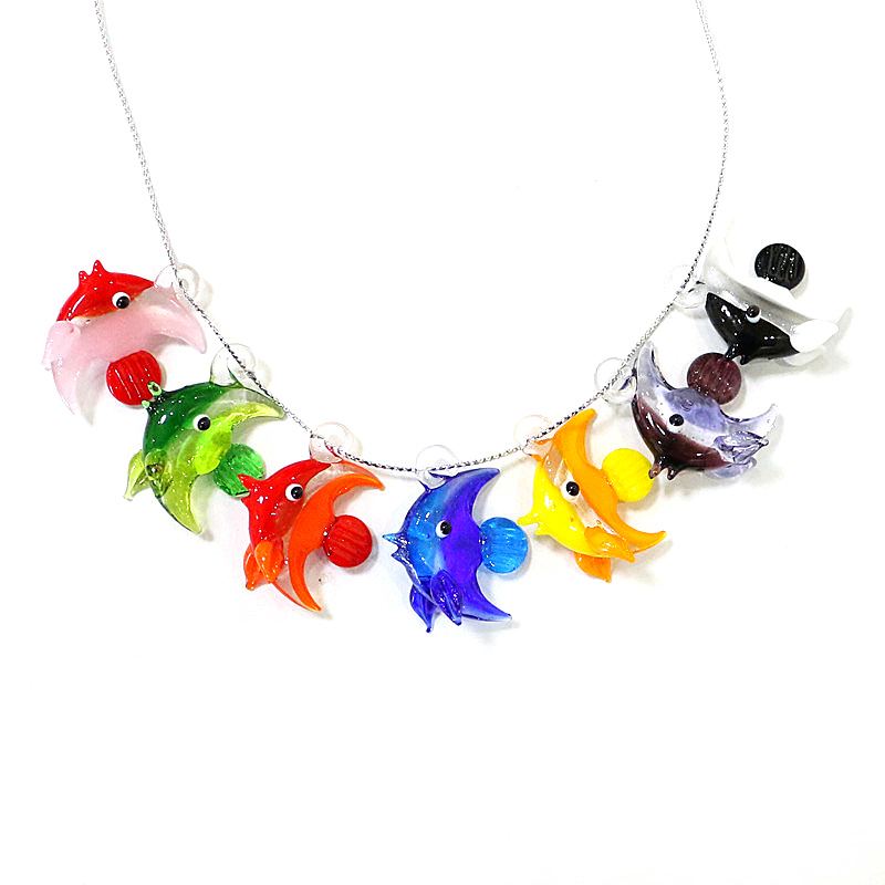 Aquarium Fish And Supplies - 2ชิ้นขนาดเล็กรูปสัตว์ทะเลจี้น่ารักแก้วทะเลปลาเสน่ห์ใช้สำหรับเครื่องประดับ DIY สร้อยคอต่างหูทำอุปกรณ์เสริมหรืออุปกรณ์ตกแต่งพิพิธภัณฑ์สัตว์น้ำ