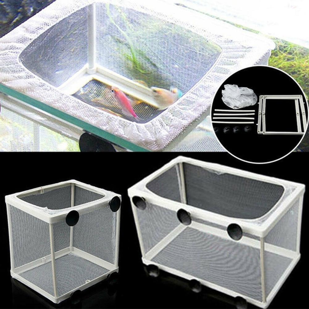 Aquarium Fish Trap - กล่องแยกพันธุ์สำหรับตู้ปลา, การเพาะพันธุ์ปลา, ตาข่ายตู้ฟัก, แบบแขวน, 1 ชิ้น