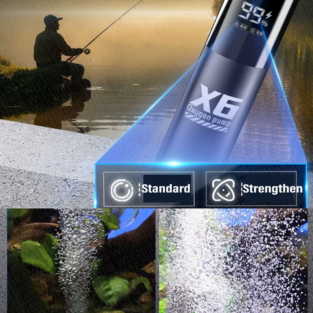 ปั๊มเติมออกซิเจนแบบพกพา ชาร์จไ - Wild Aquarium Fish บทวิจารณ์และราคา