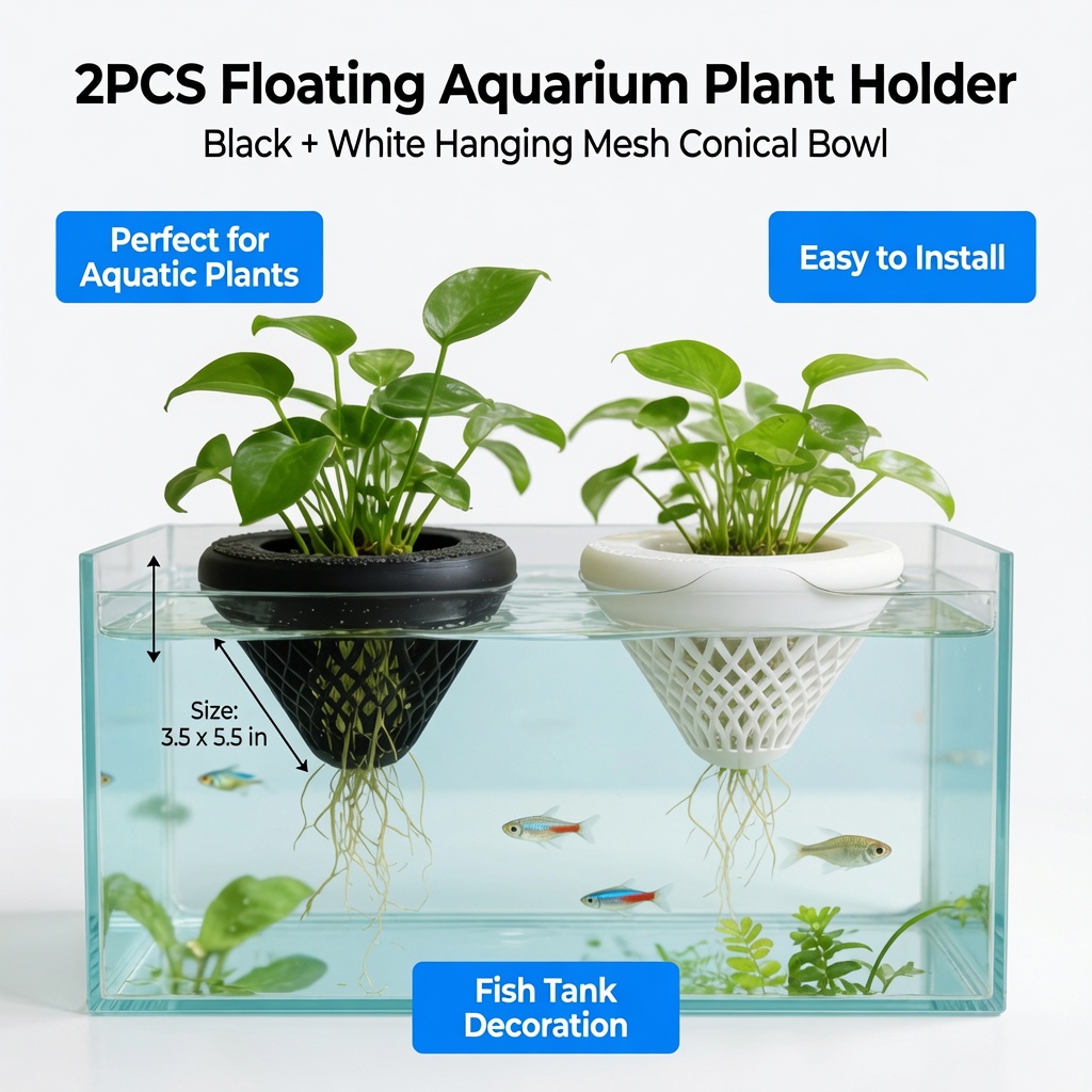 ที่วางต้นไม้ในตู้ปลาแบบลอยน้ำ  - Aquarium Fish Escape บทวิจารณ์และราคา