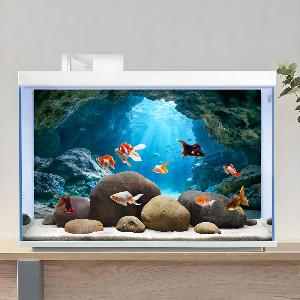 ภาพวาดพื้นหลังตู้ปลา ทะเลน้ำลึ - Aquarium Fish Background บทวิจารณ์และราคา