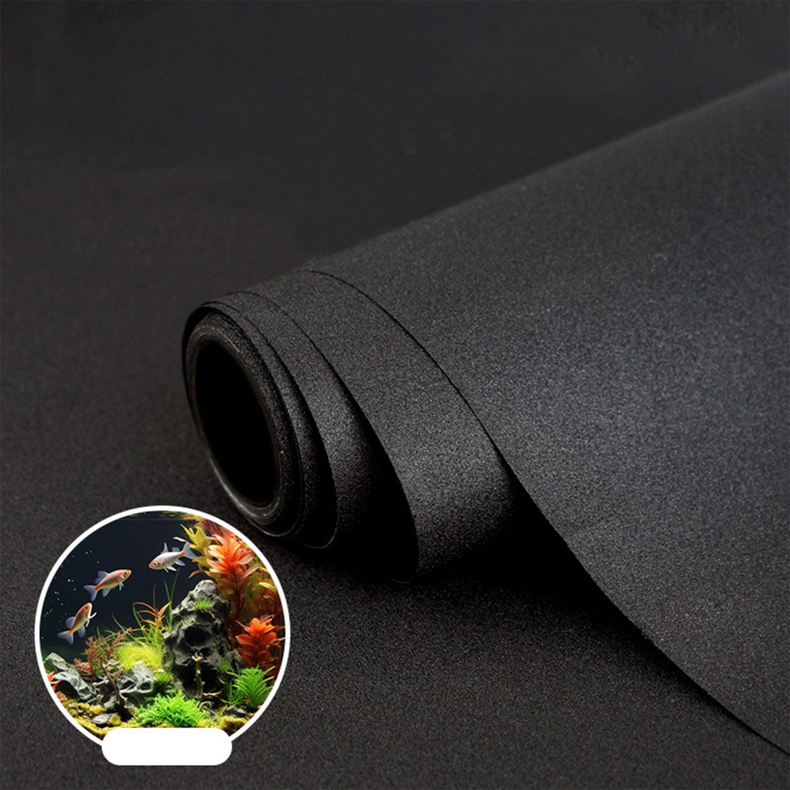 ฉากหลังตู้ปลาสีดำแบบติดด้วยไฟฟ - Aquarium Fish Background บทวิจารณ์และราคา