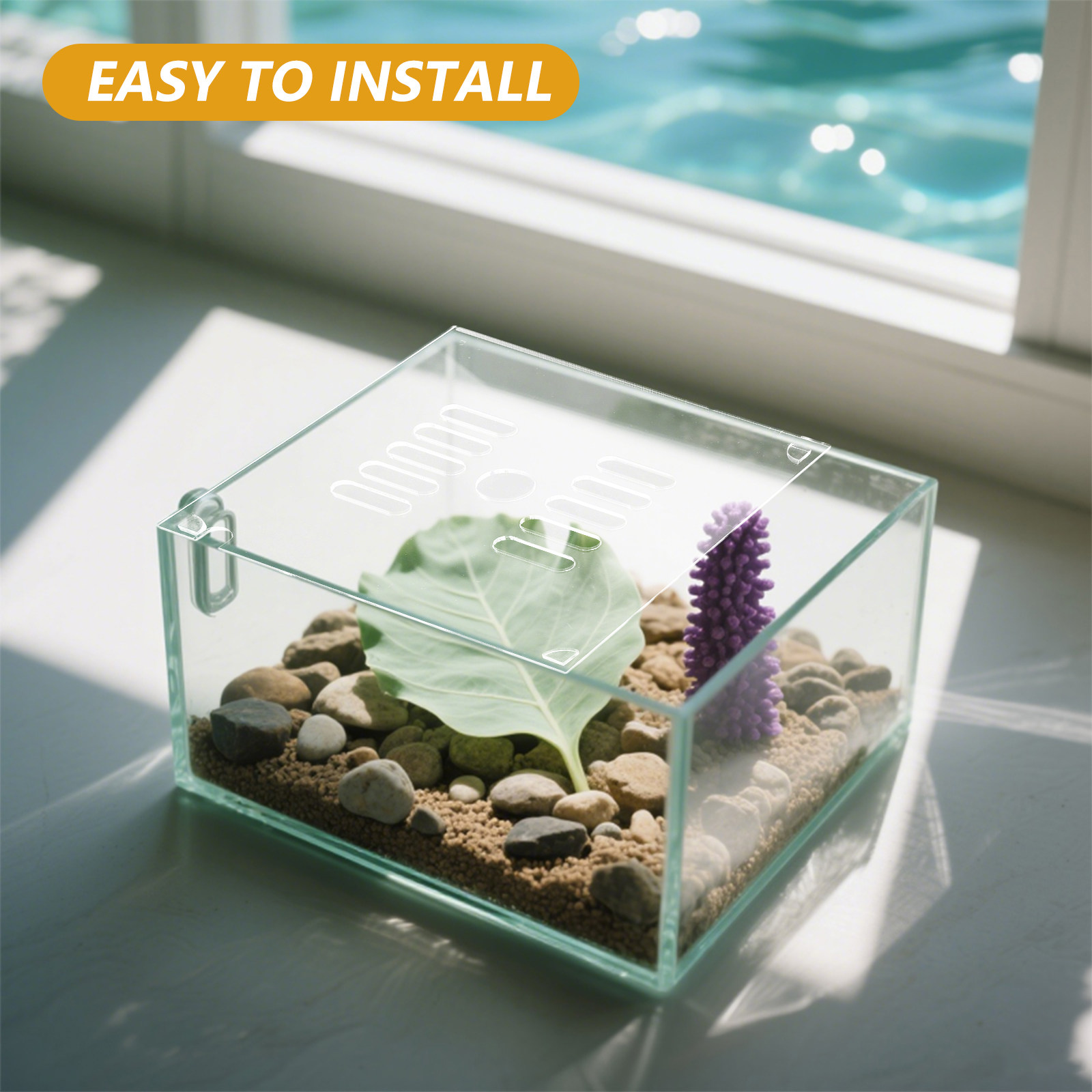 ฝาปิดตู้ปลาอะคริลิกทรงกลมขนาด  - Aquarium Fish Escape บทวิจารณ์และราคา