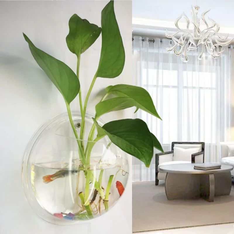Pinsjar อะคริลิคชามปลาแขวนผนัง - Aquarium Fish Background บทวิจารณ์และราคา