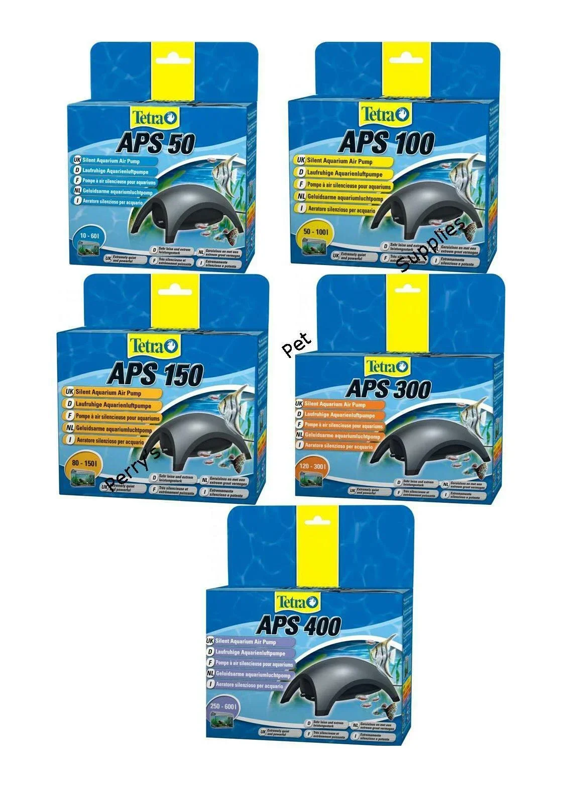 Tetra APS Air ปั๊ม 50 100 150  - Tetra Fish In Aquarium บทวิจารณ์และราคา