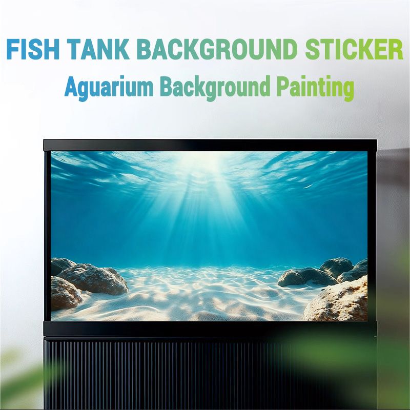 ทรายสีฟ้าใส ภาพวาดพื้นหลังตู้ป - Aquarium Fish Background บทวิจารณ์และราคา