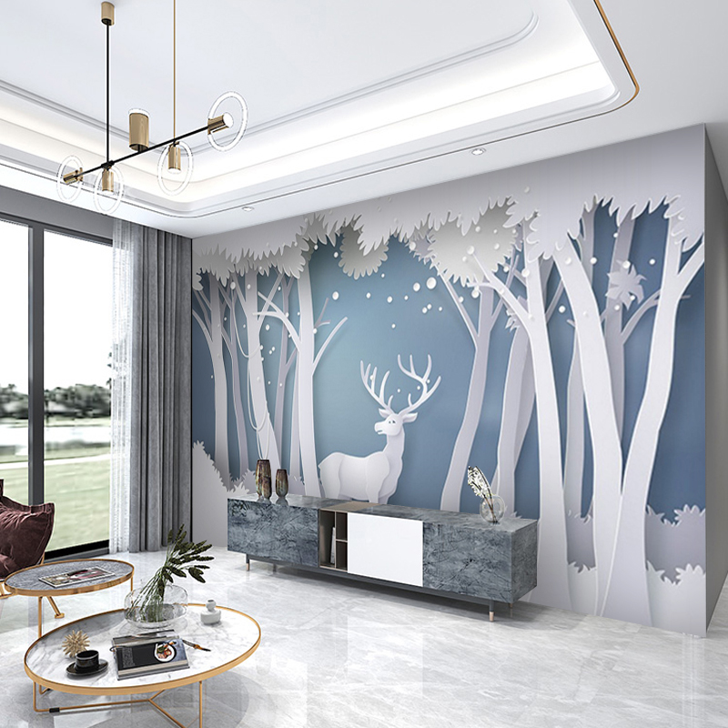 พื้นหลังทีวีตกแต่งผนังผ้า 3D ว - Background Film 3D บทวิจารณ์และราคา