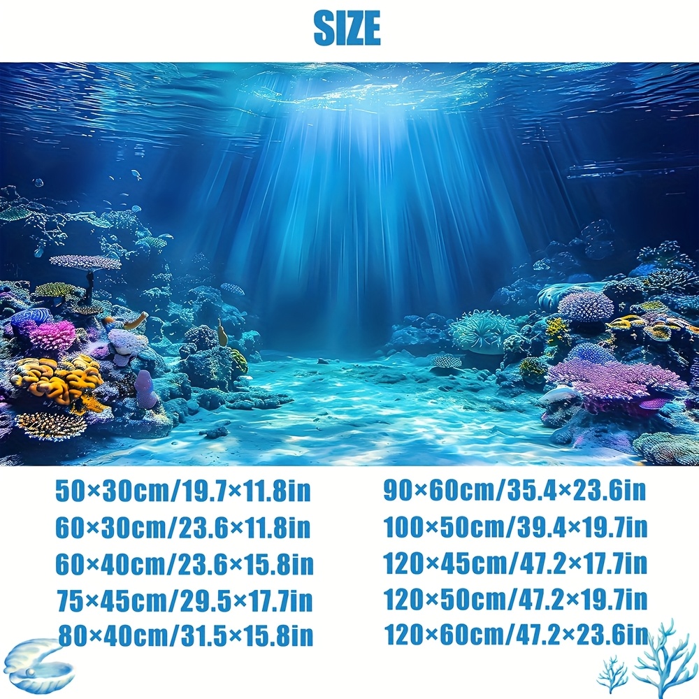วอลเปเปอร์พื้นหลังตู้ปลา สติ๊ก - Aquarium Fish Background บทวิจารณ์และราคา