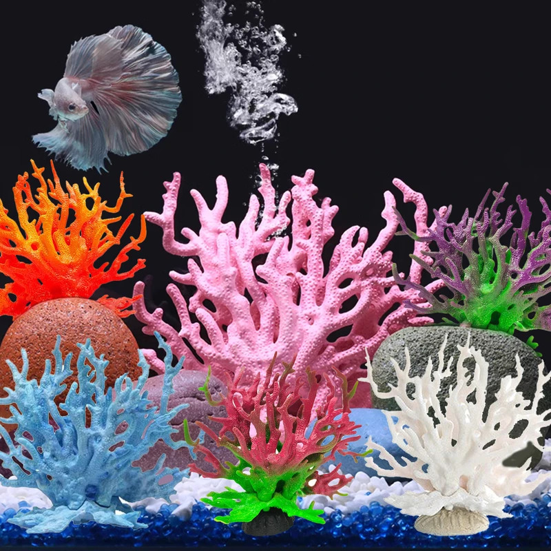 ตู้ปลาปะการังจำลองประดิษฐ์ปลอม - Aquarium Fish Colour บทวิจารณ์และราคา