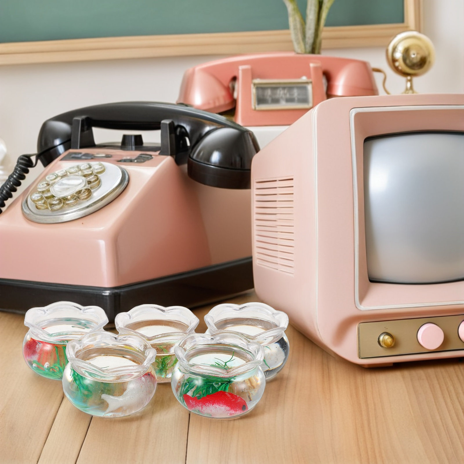 ตู้ปลาขนาดเล็กทรงกลม 5 ชิ้น สำ - Aquarium Fish Bowl บทวิจารณ์และราคา